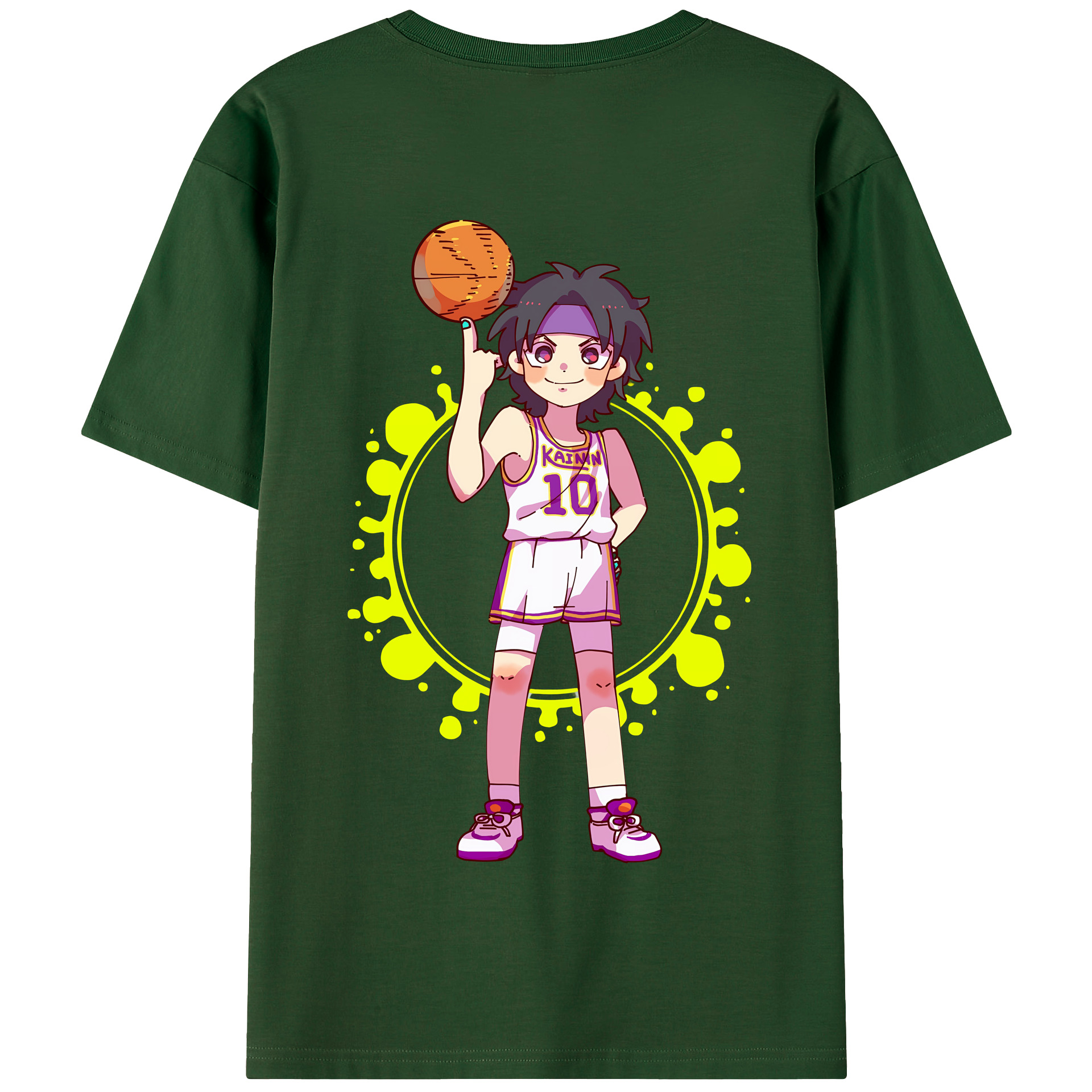 SLAM DUNK／スラムダンク 綿100％半袖Tシャツ（背面プリント）